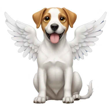 Dog with wings sticker