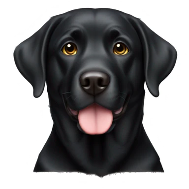 Male English Black Lab sticker