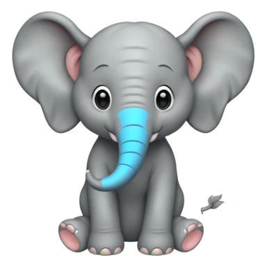baby elephant sticker