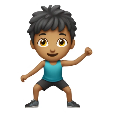 niños haciendo piramide de acrosport, figura corporal sticker