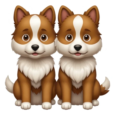 two-headed dog sticker