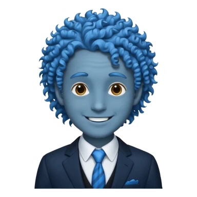 ethereal-pastel-transparent-translucent-gorgeous-spectral-dark-greyish-blue-whitish-gloomy-man-with-blue-curly-hair-with-a-beautiful-black-suit sticker