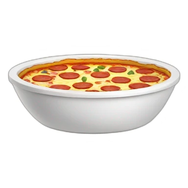 dog bowl with pizza inside sticker