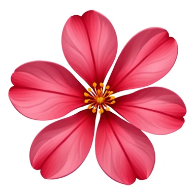 Red sakura sticker
