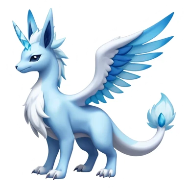 Lugia-suicune-Glaceon-hybrid, full body sticker