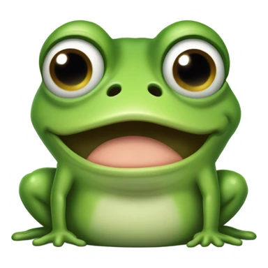 Unhappy frog sticker