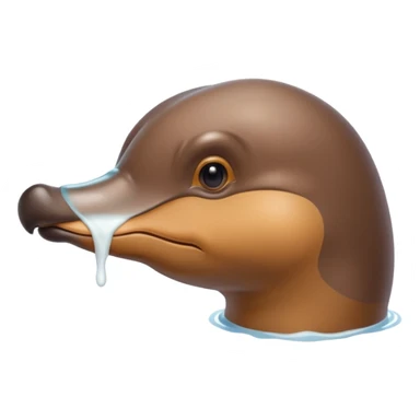 platypus sweating milk sticker