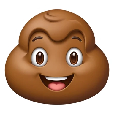 Crée-moi un emoji qui fait caca sticker