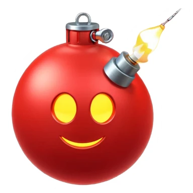 red bomb sticker