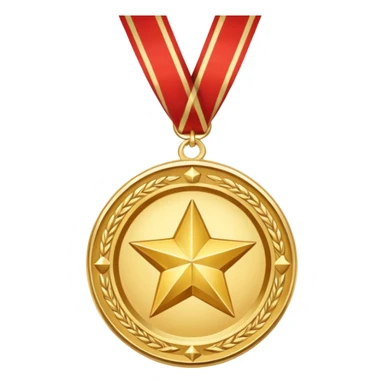 Médaille du courage Cerballiance version cartoon sticker