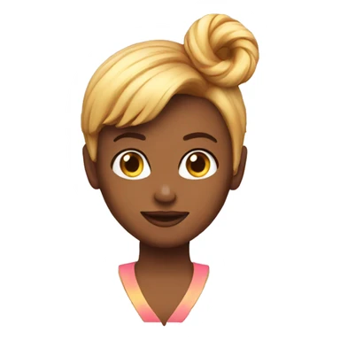 power donut hairdo sticker