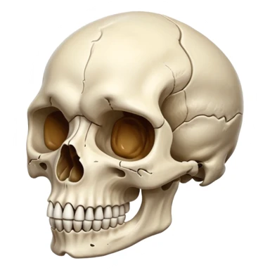 Canine skull sticker