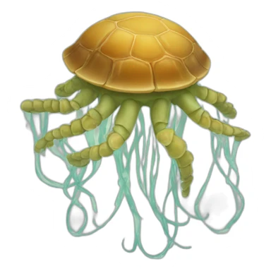 Meduse-sur-tortue sticker