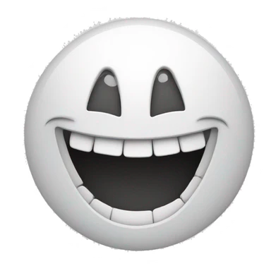 Smiling face with lots of teeth sticker
