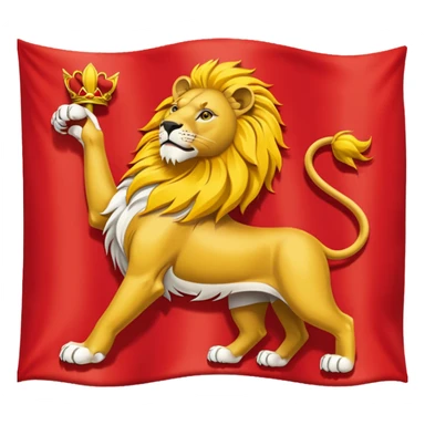 peux tu me faire le drapeau de la ville de Lyon comme celui là🇫🇷 sticker