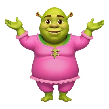 shrek shrek shrek in pink sticker