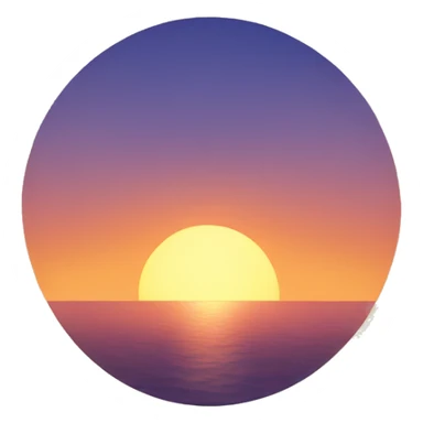 Sol atardecer  sticker