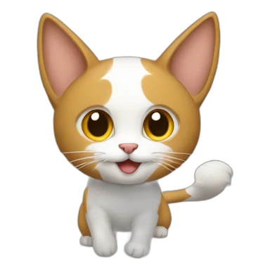 Gato volador sticker