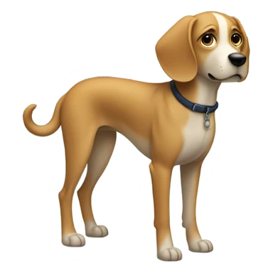 Dog scared of water  sticker