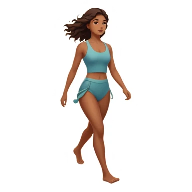 A strong woman walking alone on a serene beach at sunrise, waves touching her feet, feeling empowered and peaceful, cinematic lighting, inspirational mood, ultra-detailed, 8k” sticker