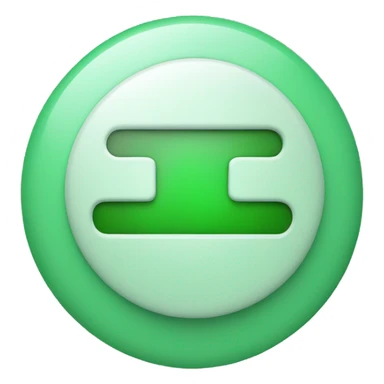 pause button round green sticker