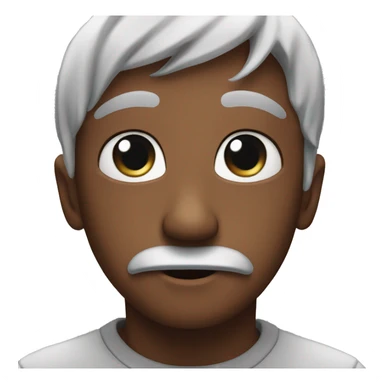 Create a emoji with big watery eyes that are in love and proud sticker