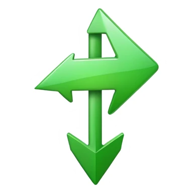 arrow up green sticker