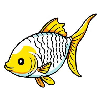 thin fish sticker