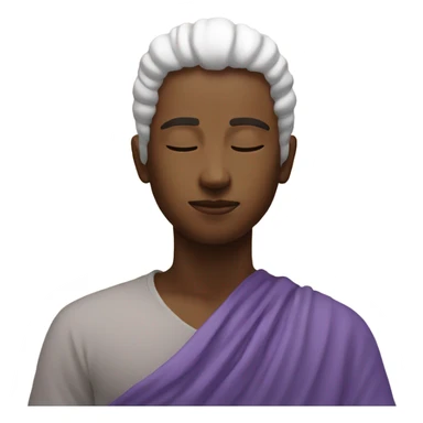 meditation with energy sticker