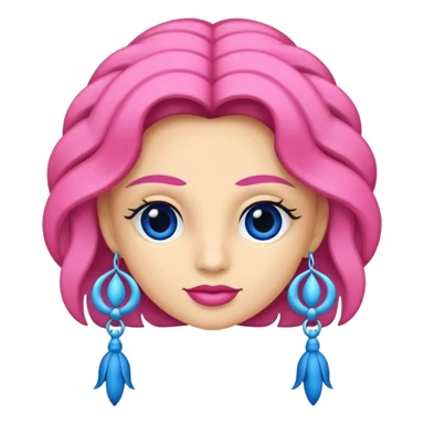 Crie uma rosa azul, com espinhos sem ser pessoas,  sticker