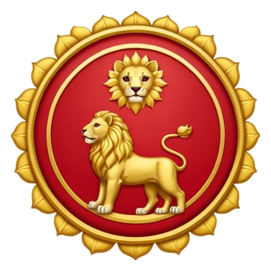 Iran flag with lion and sun emblem sticker