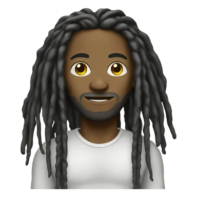 Jamaican with long dreads sticker