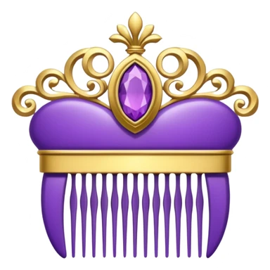 purple royal comb sticker