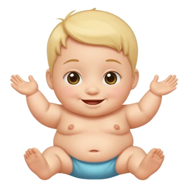 a full view of an Baby sticker
