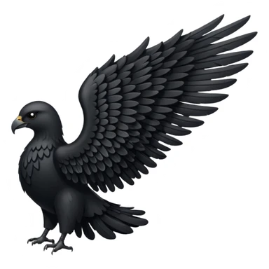 simple wing dark angel sticker