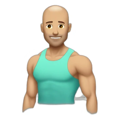 gym without hair sticker