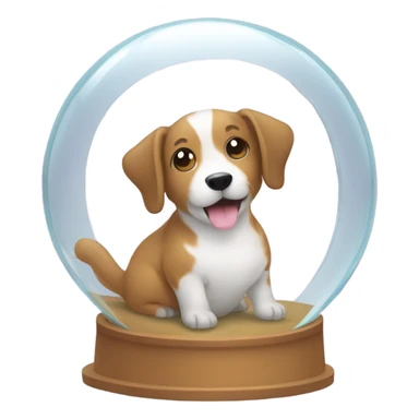 Dog in hamster ball sticker