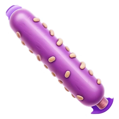 Multiple Lactobacillus bacteria emojis, thick rod shape, purple, soft fibrous texture, clean ingredient icon style
 sticker