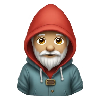 Gnome in a hoodie  sticker