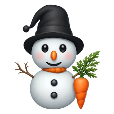 Cross eye snowman sticker