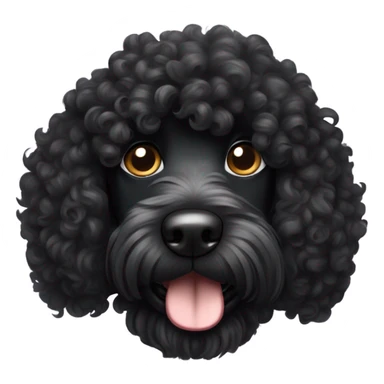 Black Doodle  sticker