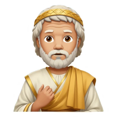 Socrates on mountain skies sticker