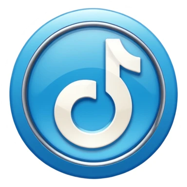 Make me an verified tiktok emoji like the one that's blue and inside is a white check sticker