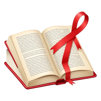 colorful book with bookmark sticker