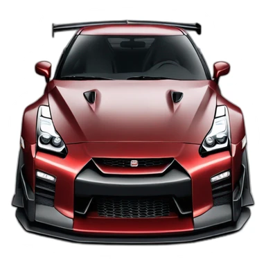 Nissan GTR liberty Walk Red sticker