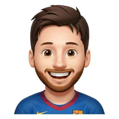 Messi qui rigole sticker