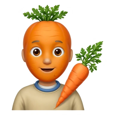 Grugu qui mange une carotte sticker