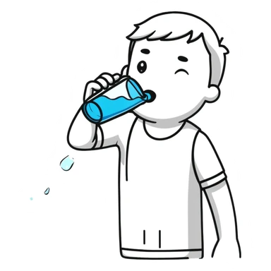 drinking water sticker