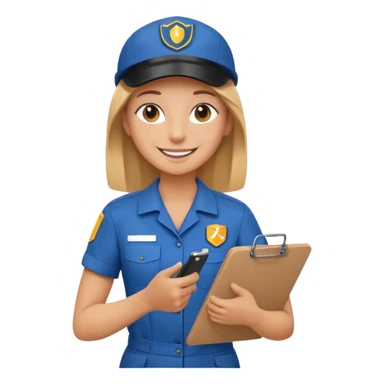 create a realistic emoji showing logistic service provider sticker