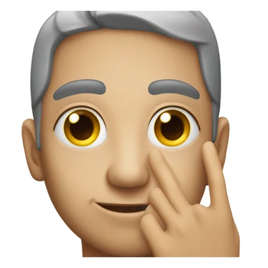 Pleasing eyes with hand sticker